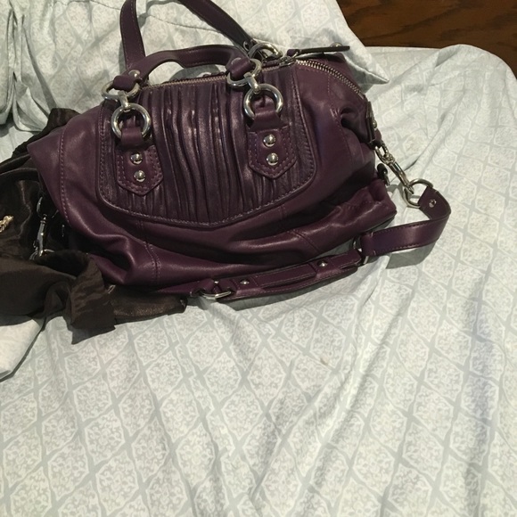 Purple Coach handbag - Picture 3 of 6